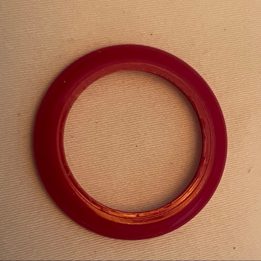 Red plastic Gucci watch bezel only